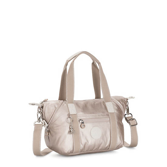 Bolsa De Hombro Kipling Art Mini Metallic Beige | MX 1382ZU